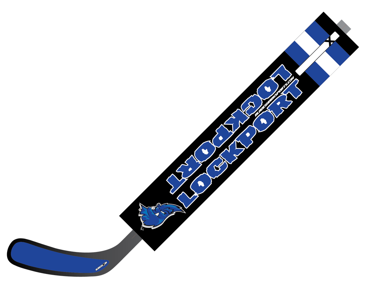 Shop LOCKPORT MONSTERS Custom Hockey Stick Wrap BLADESHARK Sports