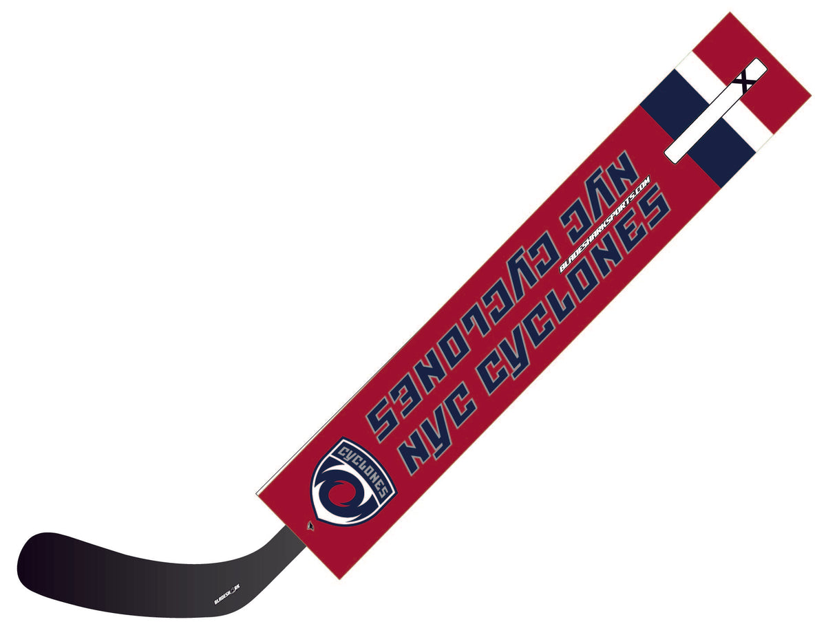 Shop NYC CYCLONES Custom Hockey Stick Wrap BLADESHARK Sports