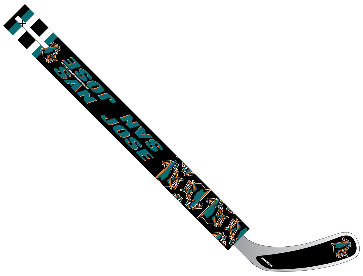 Shop SHARKS Custom Hockey Stick Wrap BLADESHARK Sports