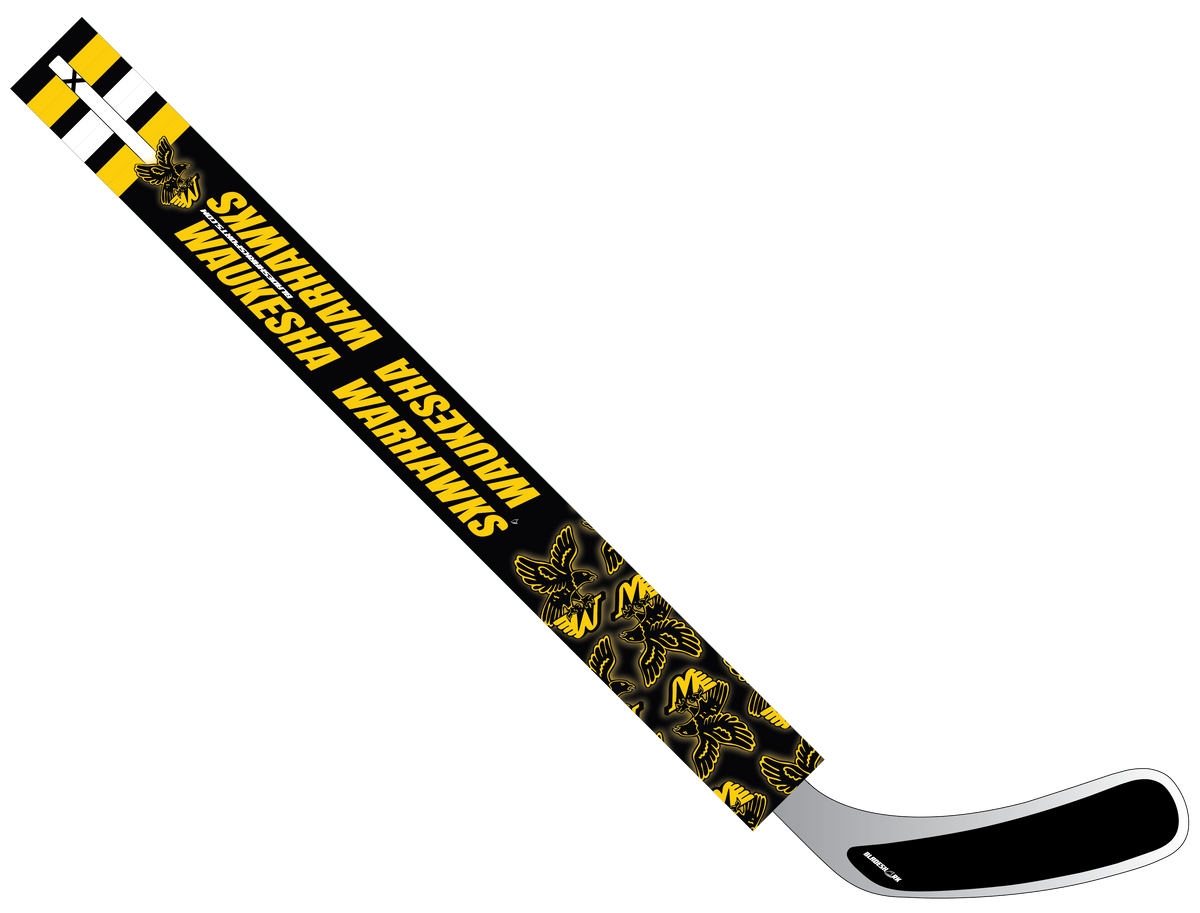 Shop WAUKESHA WARRIORS Custom Hockey Stick Wrap BLADESHARK Sports