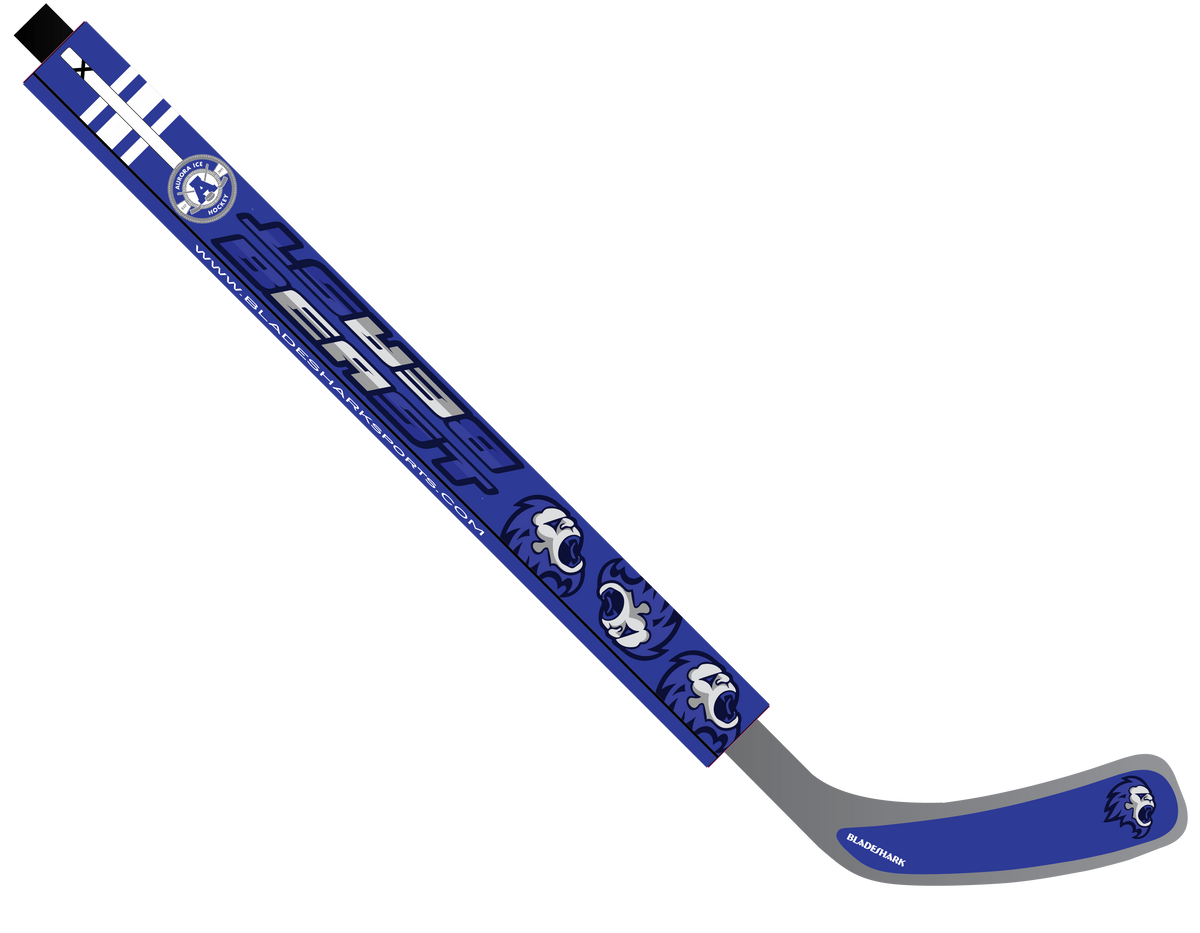 Shop EAST AURORA BEAST Custom Hockey Stick Wrap BLADESHARK Sports