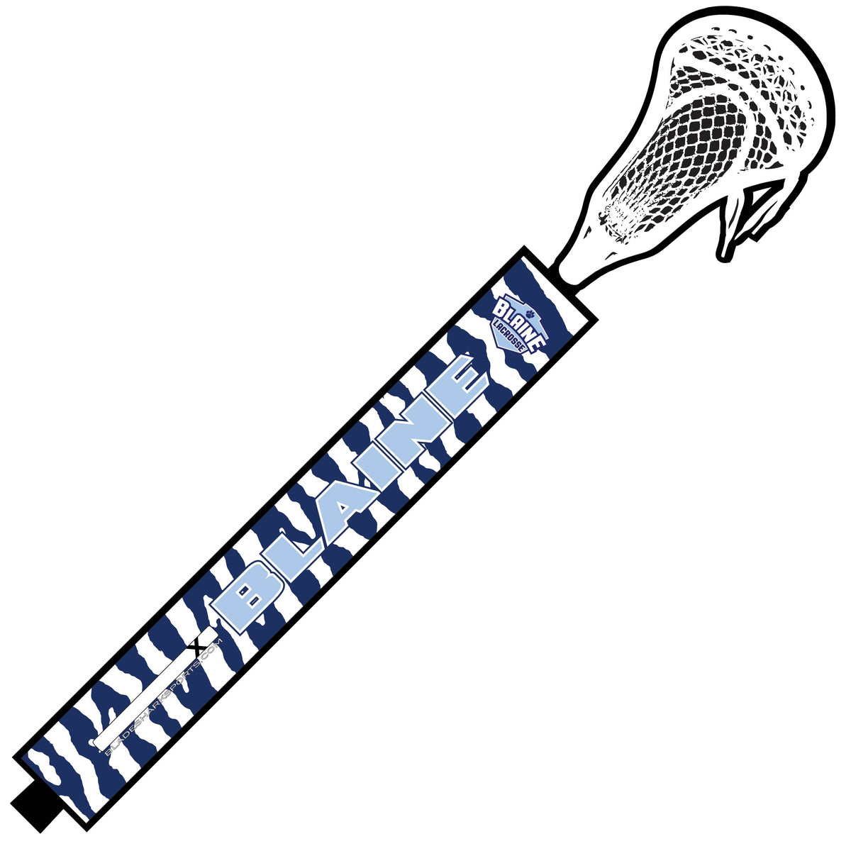 Shop BLAINE BENGALS Youth Lacrosse Custom Lacrosse Stick Wrap