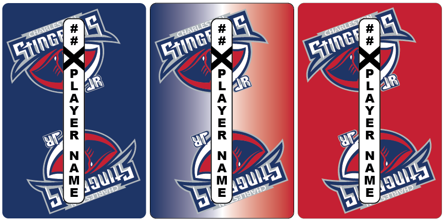Shop CHARLESTON JR STINGRAYS Hockey Stick Shaft Labels| BLADESHARK Sports