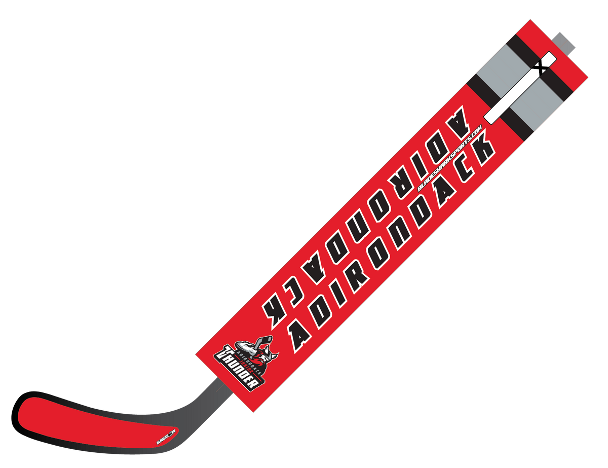 Shop ADIRONDACK JR THUNDER Custom Hockey Stick Wrap BLADESHARK Sports