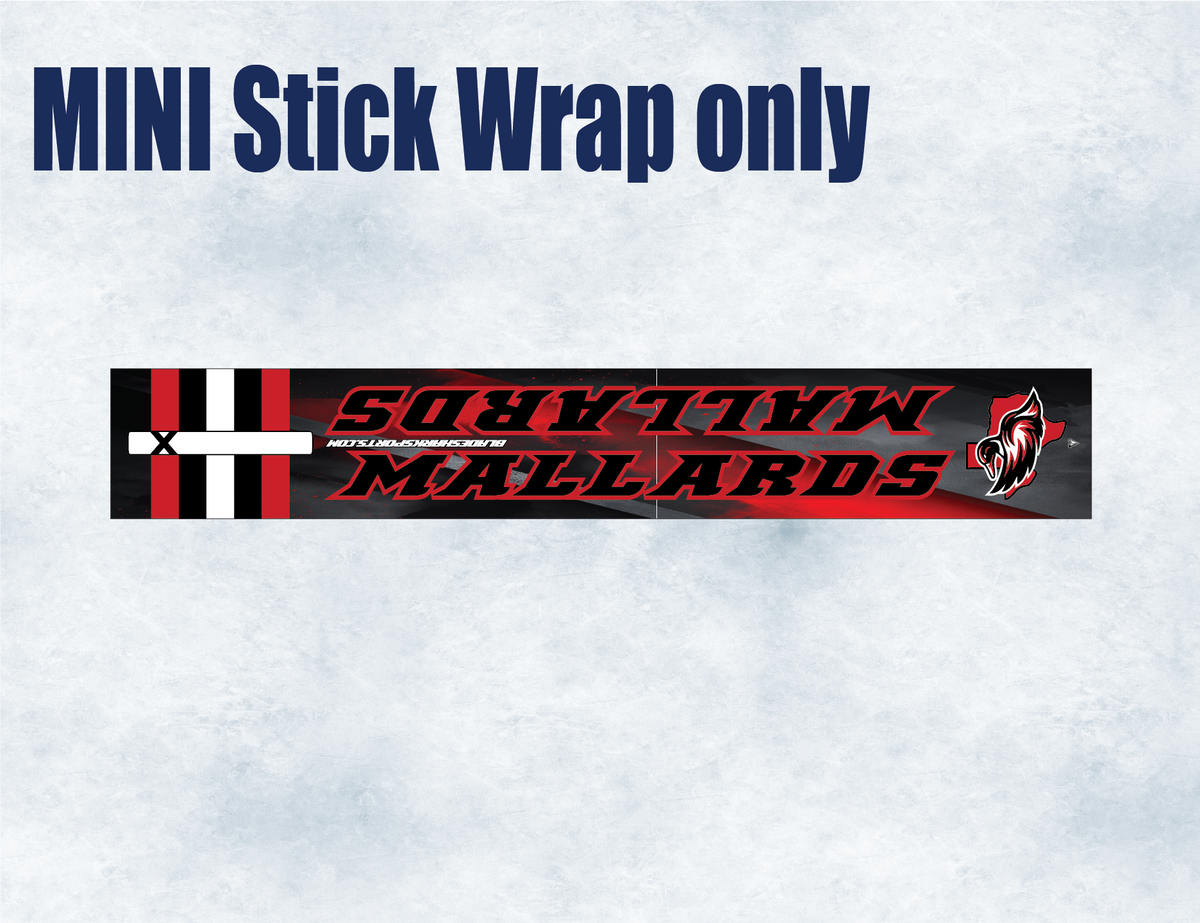 Shop AUSTIN MALLARDS Custom MINI Hockey Stick Wrap| BLADESHARK Sports