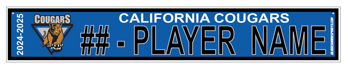 Shop CALIFORNIA COUGARS Hockey Custom 
