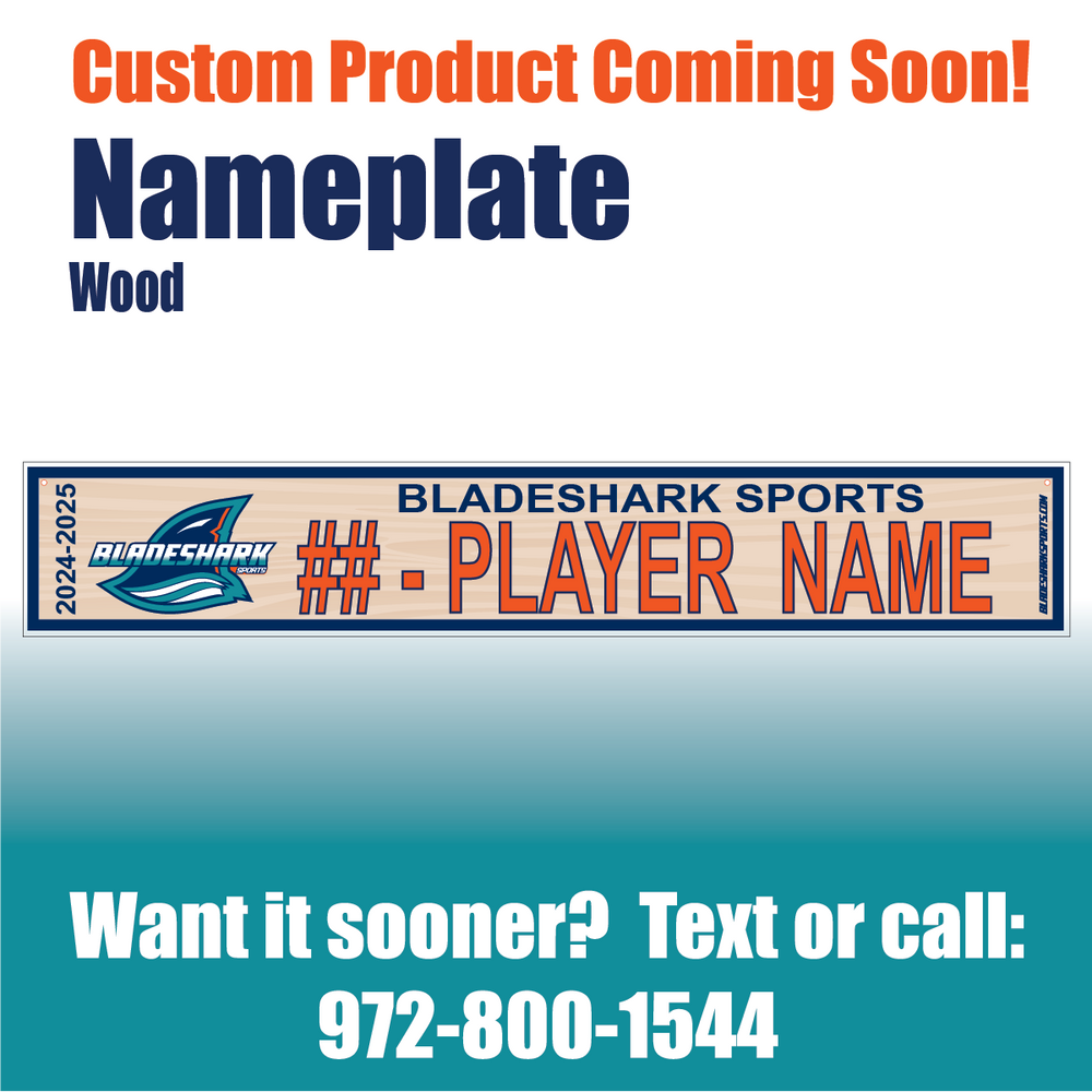 Team Wood Nameplate