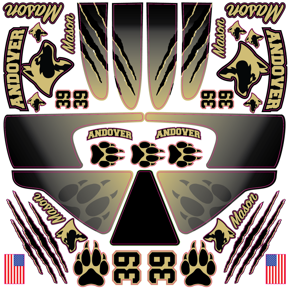 Shop BLADESHARK Sports Custom Hockey Goalie Helmet Wrap Kit BLADESHARK