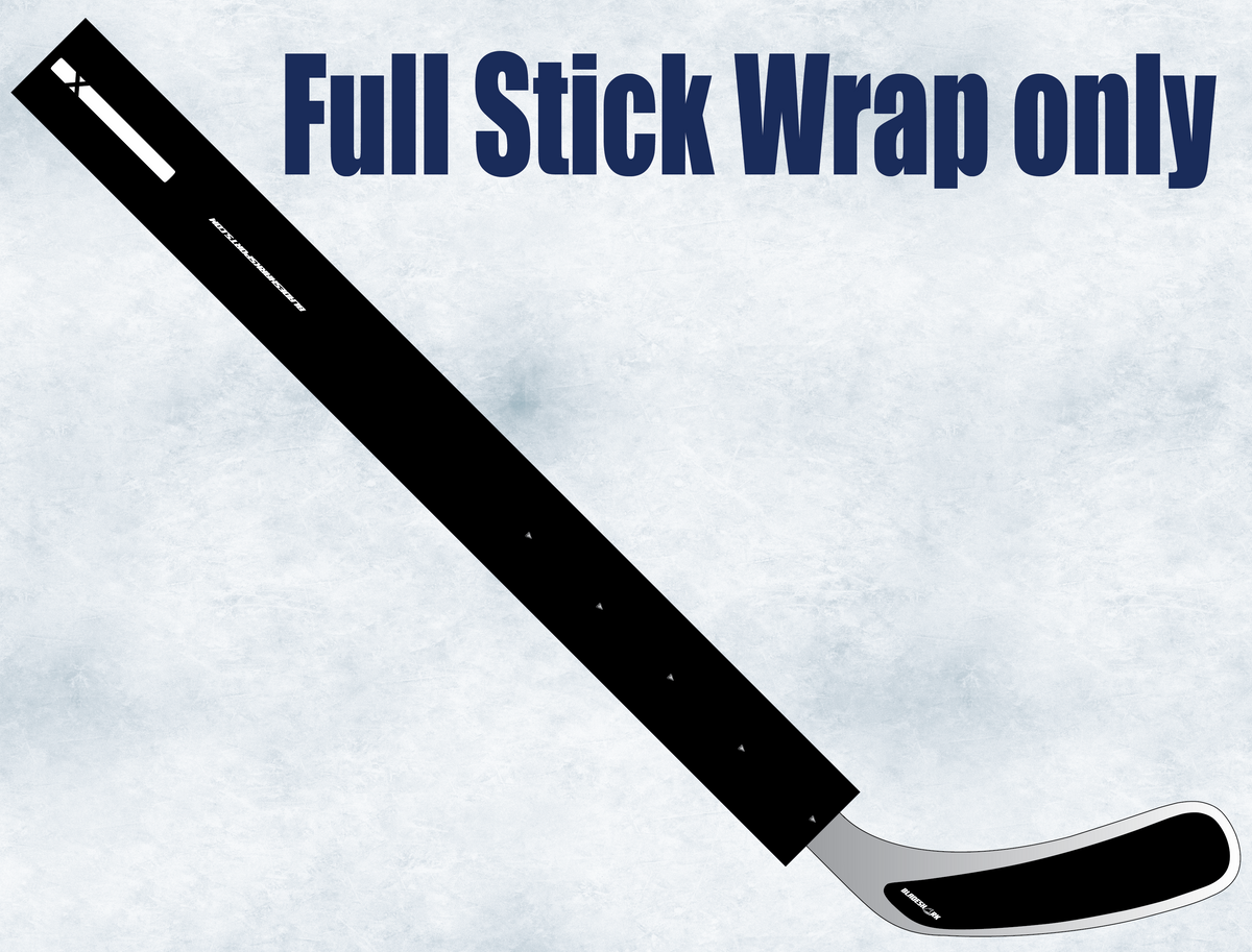 Firestick Wraps Shop BLACK Hockey Stick Wrap| BLADESHARK Sports