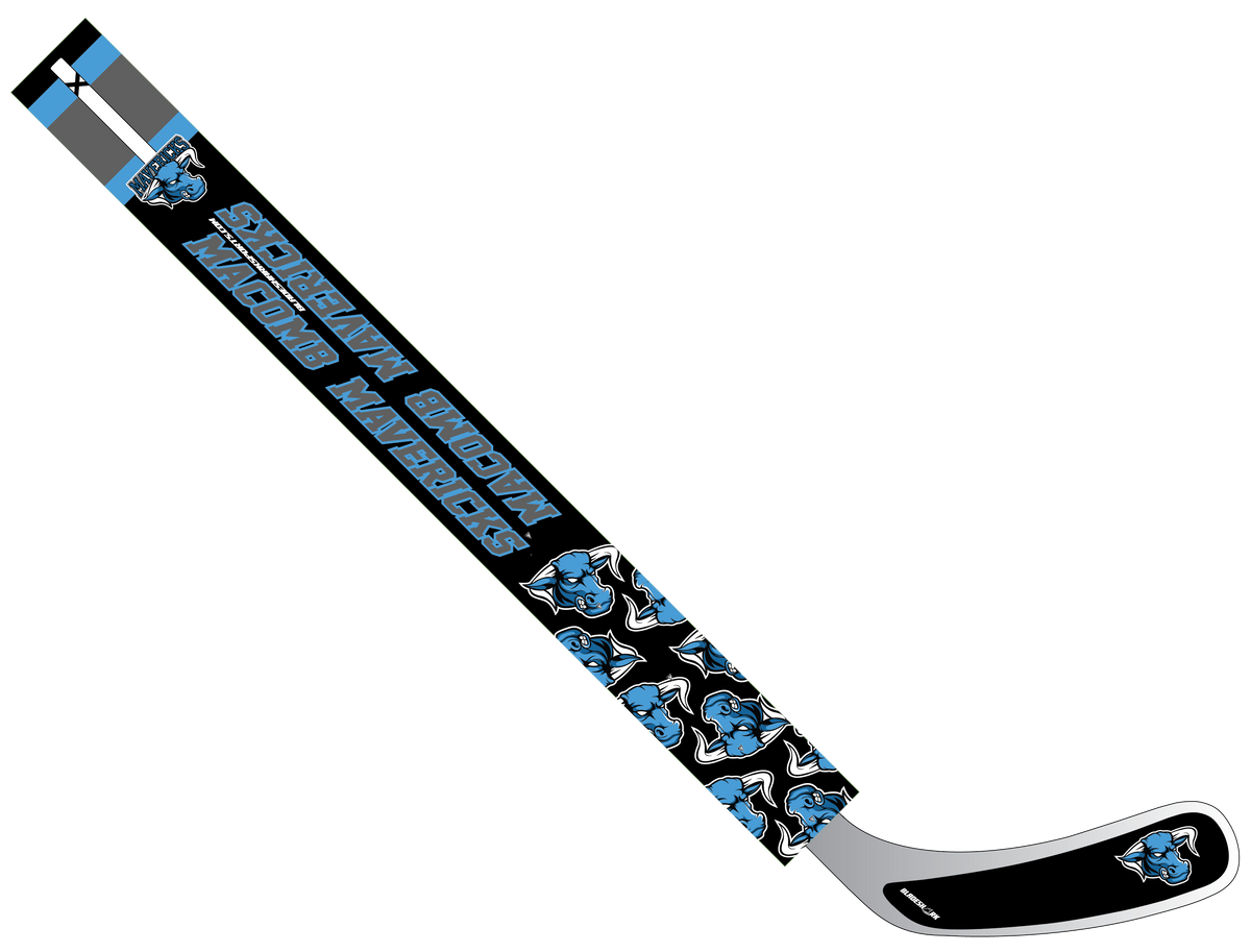 Shop MACOMB MAVERICKS Custom Hockey Stick Wrap| BLADESHARK Sports