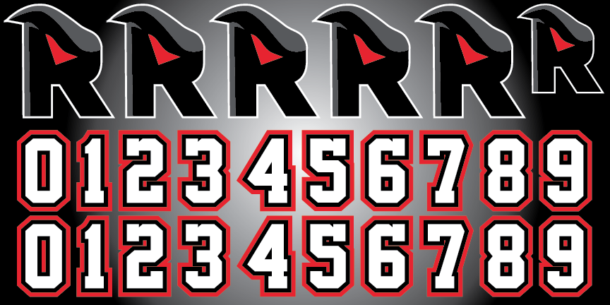 Shop NEW JERSEY ROCKETS Hockey Helmet Decals| BLADESHARK Sports