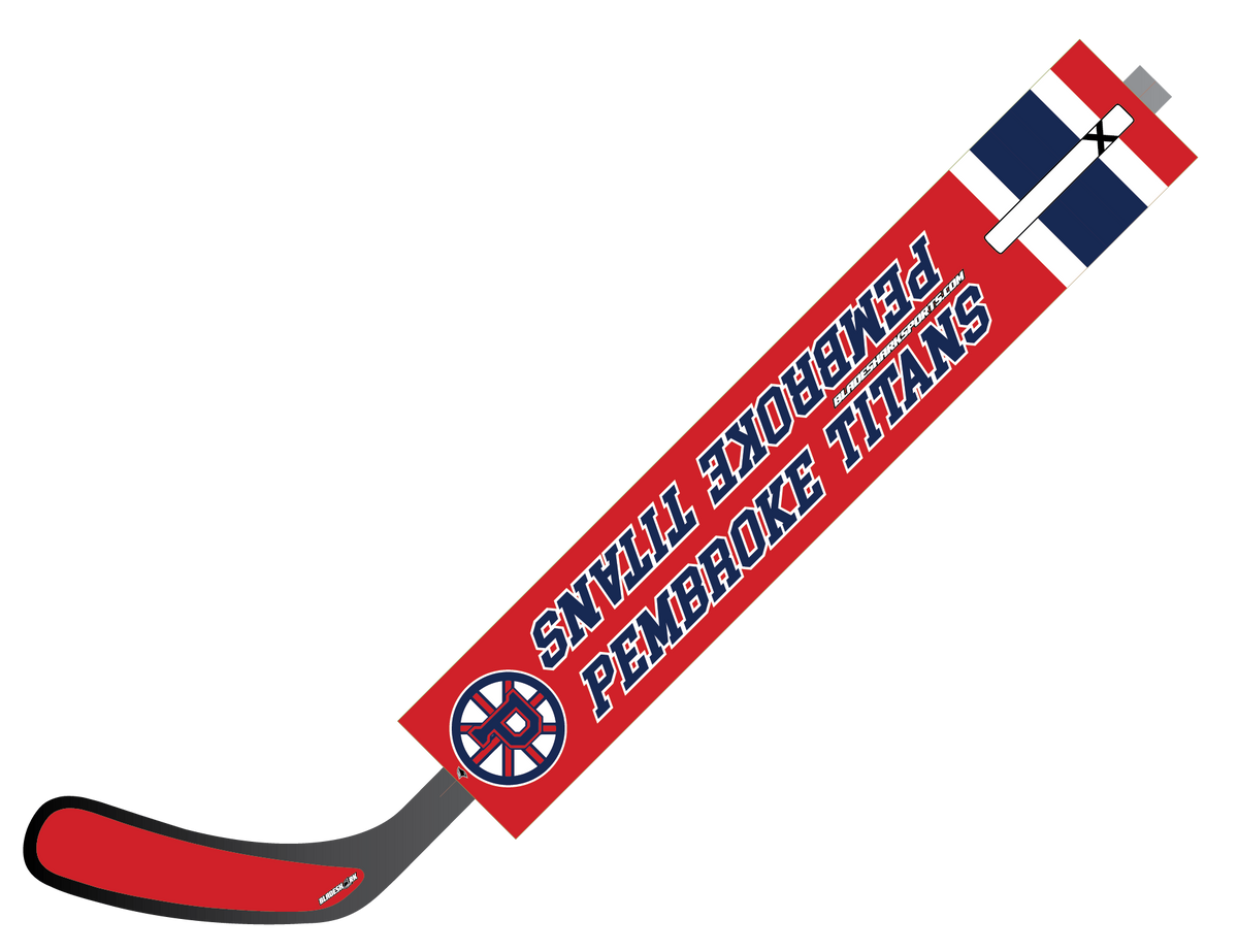 Shop PEMBROKE TITANS Custom Hockey Stick Wrap| BLADESHARK Sports