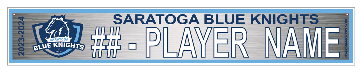 Shop SARATOGA BLUE KNIGHTS Hockey Custom 