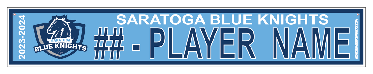 Shop SARATOGA BLUE KNIGHTS Hockey Custom 