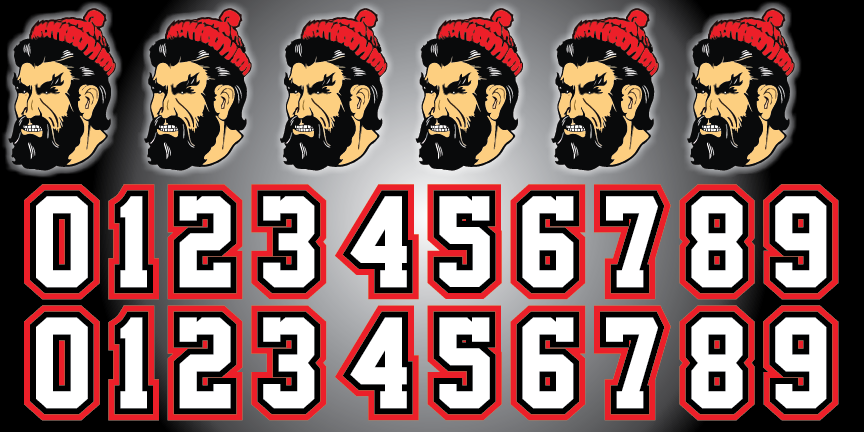 Shop TUPPER LAKE LUMBERJACKS Hockey Helmet Decals| BLADESHARK Sports