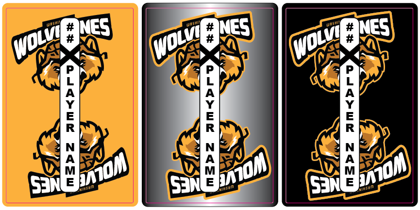 Shop WASHINGTON WOLVERINES Hockey Stick Shaft Labels| BLADESHARK Sports