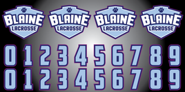 BLAINE Youth Lacrosse Helmet Decals