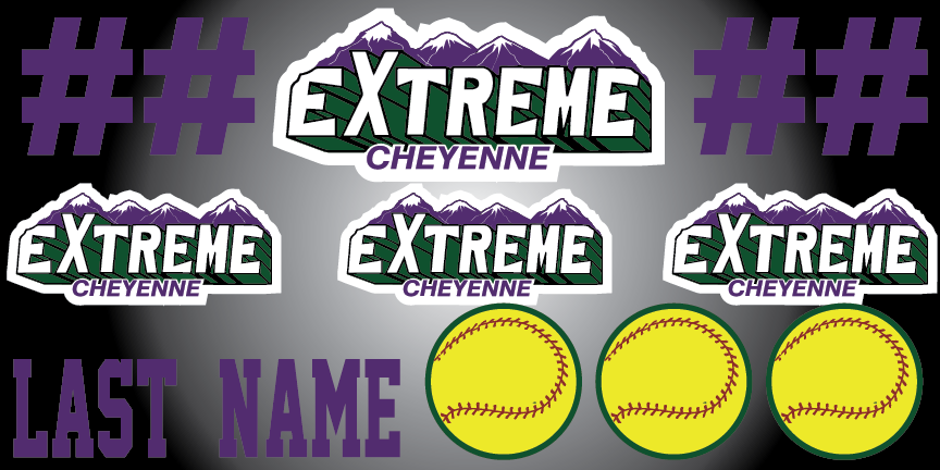 Shop CHEYENNE EXTREME Softball Helmet Decals| BLADESHARK Sports