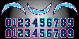 DULUTH CHARGERS Lacrosse Helmet Decals
