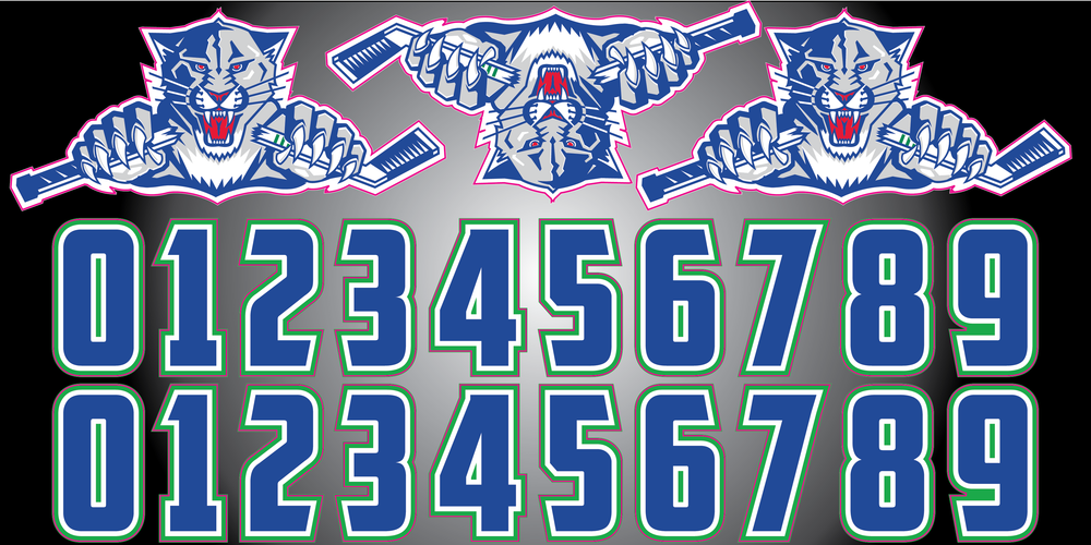 EAGAN WILDCATS Hockey Helmet Decals