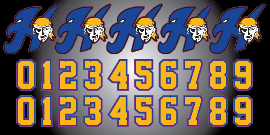 HASTINGS RAIDERS Helmet Decals