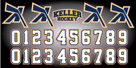KELLER Hockey Helmet Decals
