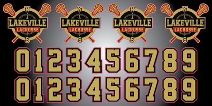 LAKEVILLE Lacrosse Helmet Decals