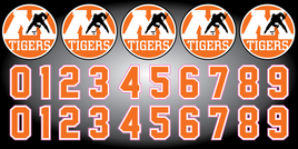 MARSHALL TIGERS Hockey Helmet Decals