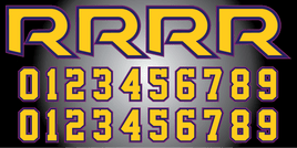 ROSEMOUNT IRISH Lacrosse Helmet Decals