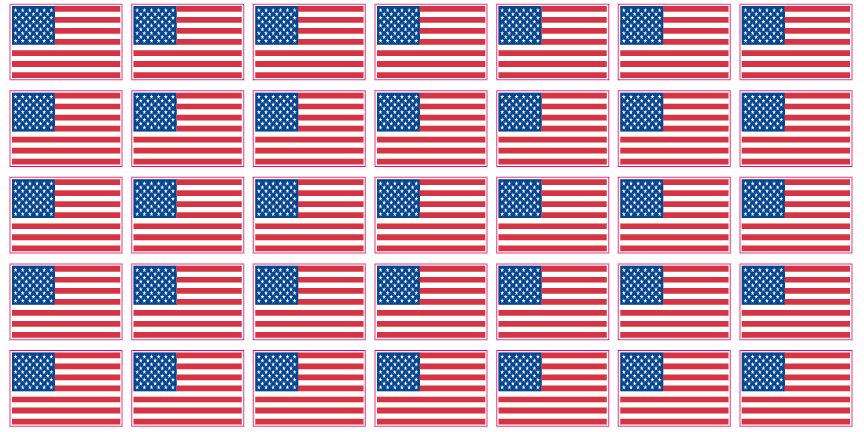 USA Flag Helmet Decals