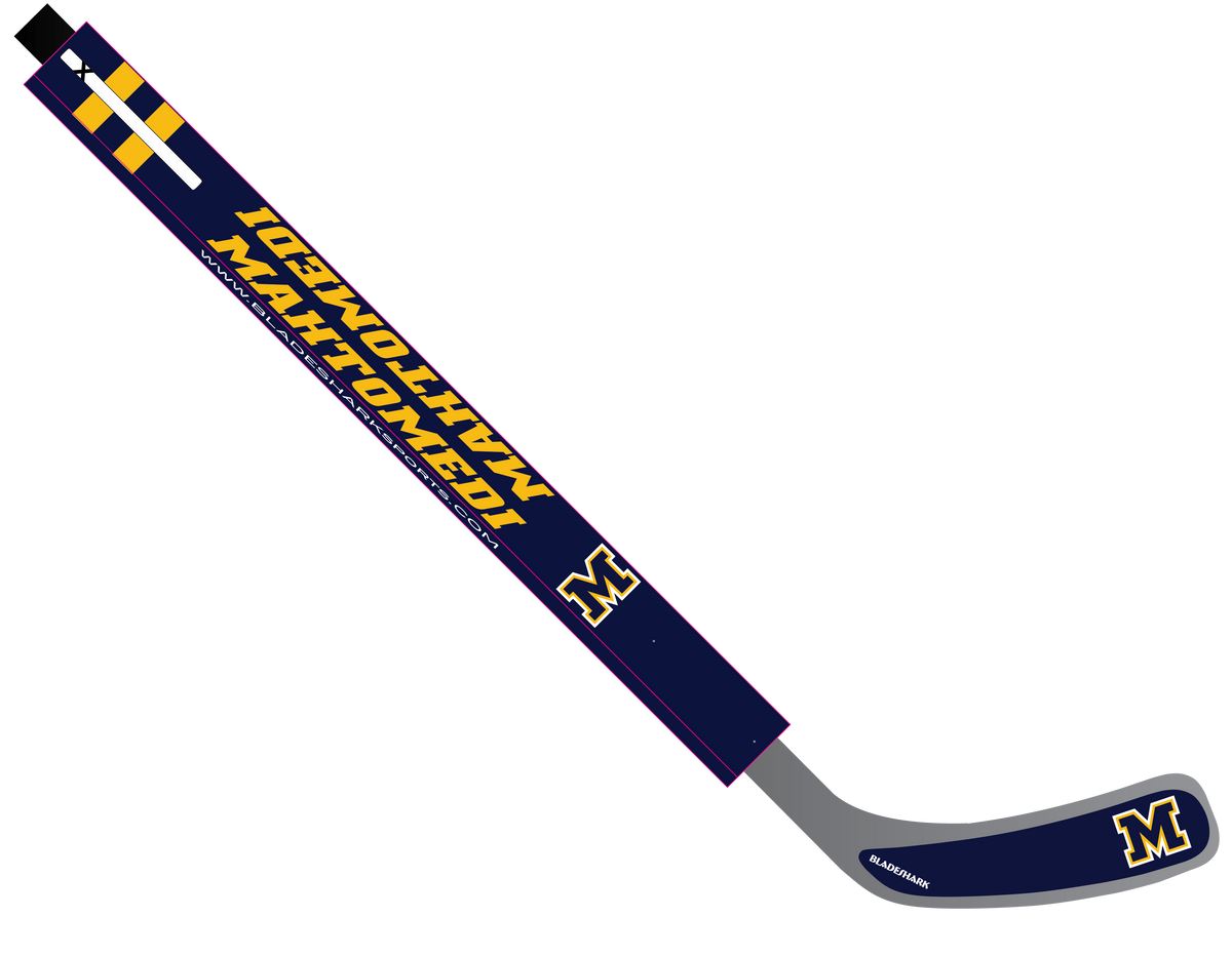 Shop MAHTOMEDI ZEPHYRS Custom Hockey Stick Wrap BLADESHARK Sports