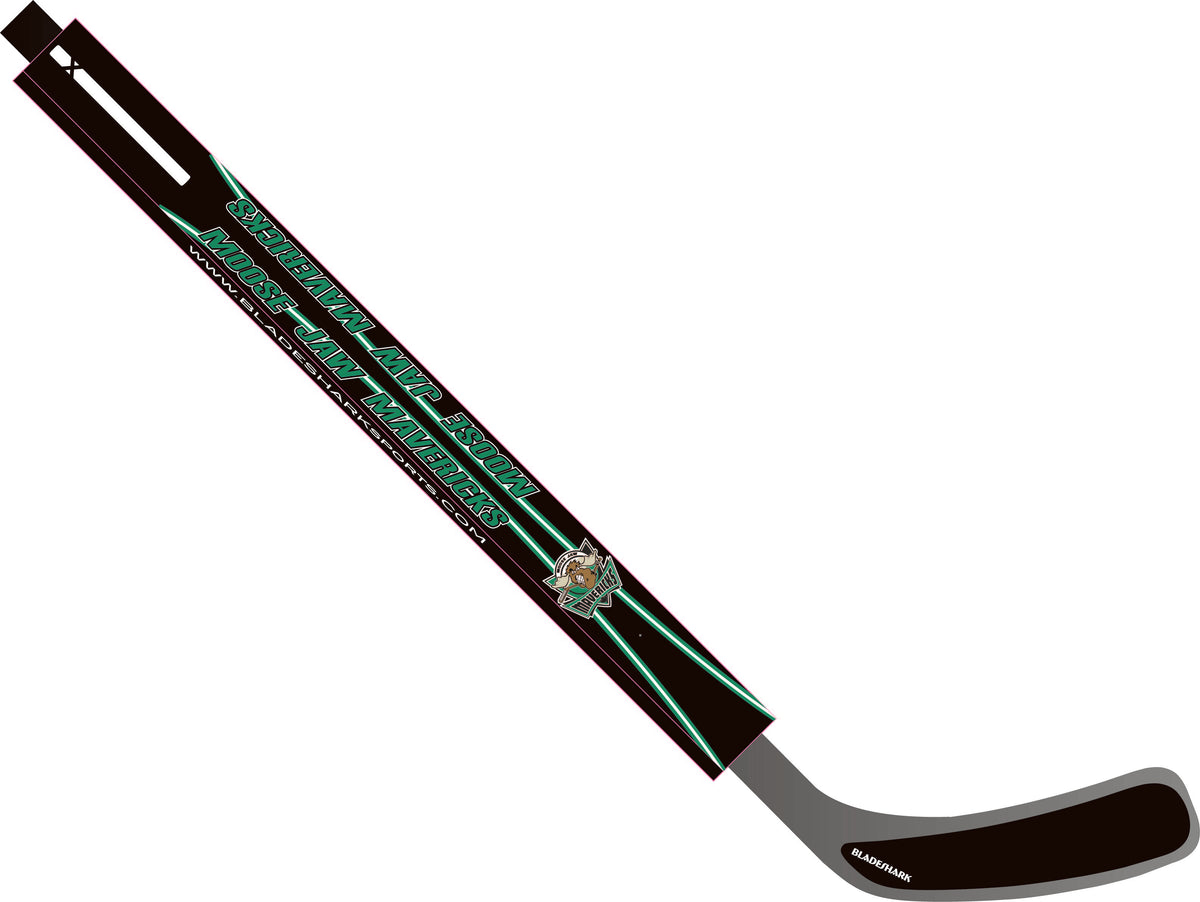 Shop MOOSE JAW MAVERICKS Custom Hockey Stick Wrap| BLADESHARK Sports