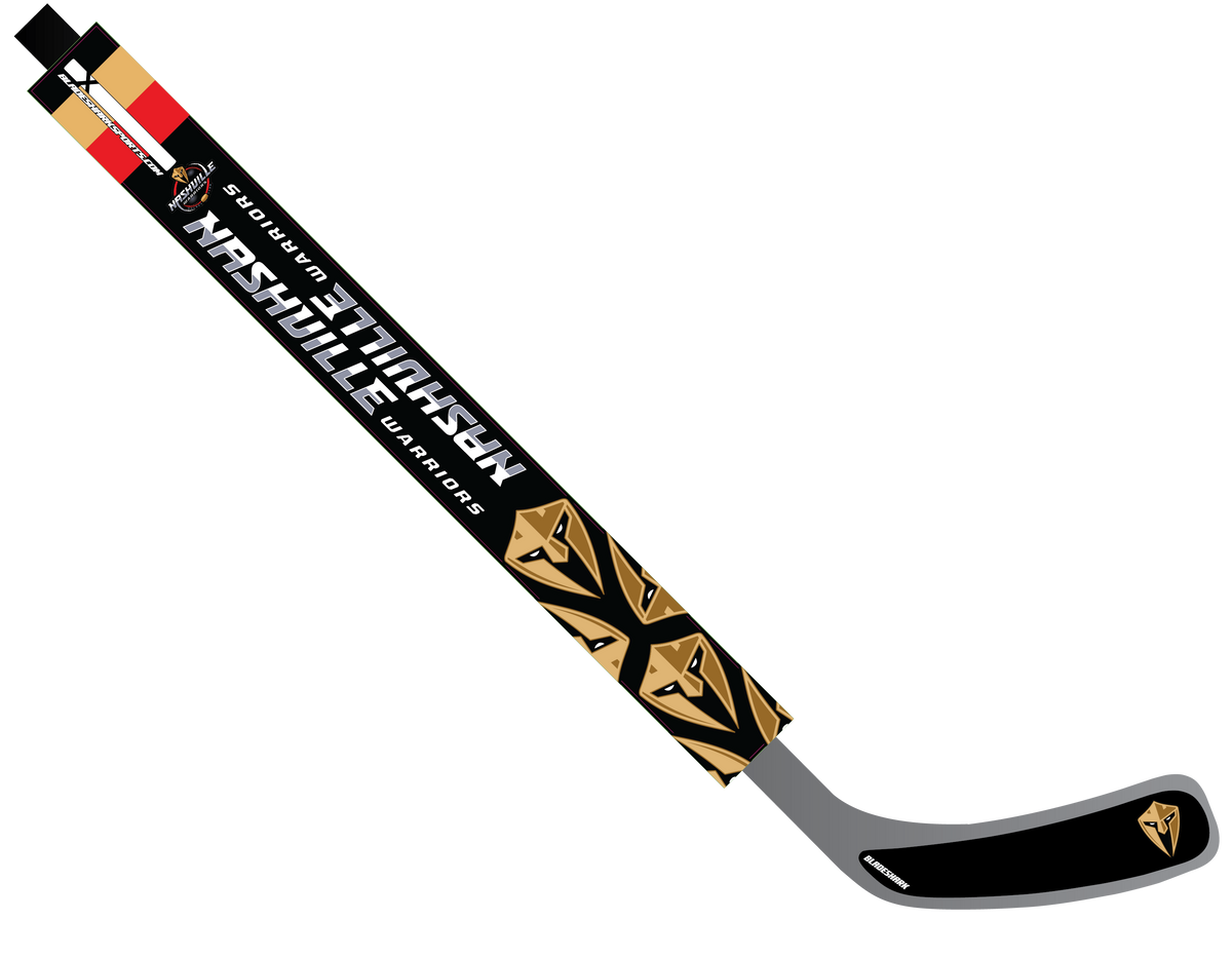 Shop NASHVILLE WARRIORS Custom Hockey Stick Wrap| BLADESHARK Sports