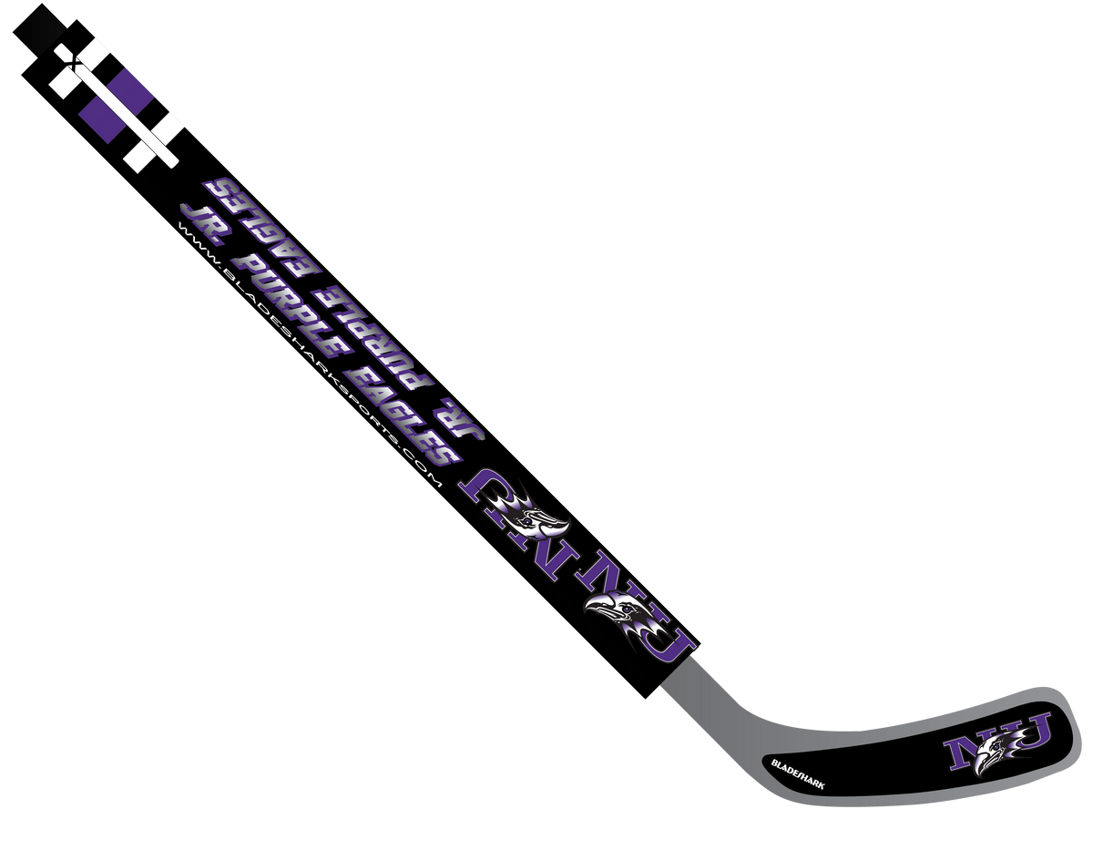 Shop NIAGARA JR PURPLE EAGLES Custom Hockey Stick Wrap| BLADESHARK Sports