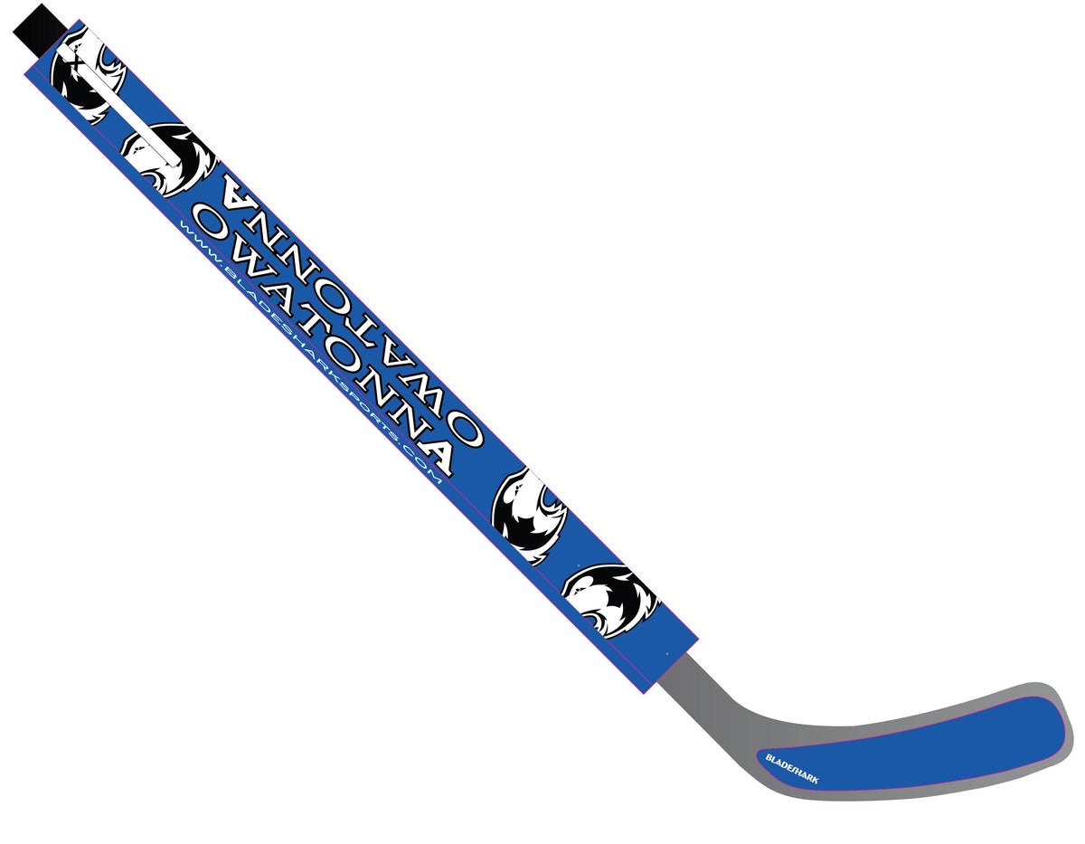 Shop OWATONNA HUSKIES Custom Hockey Stick Wrap BLADESHARK Sports