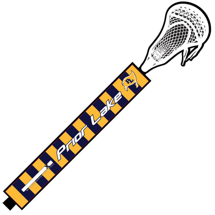 Shop PRIOR LAKE LAKERS Rugby Stripes Custom Lacrosse Stick Wrap