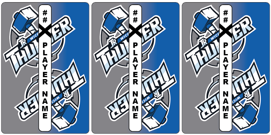 Shop WICHITA JR THUNDER Hockey Stick Mini Labels| BLADESHARK Sports